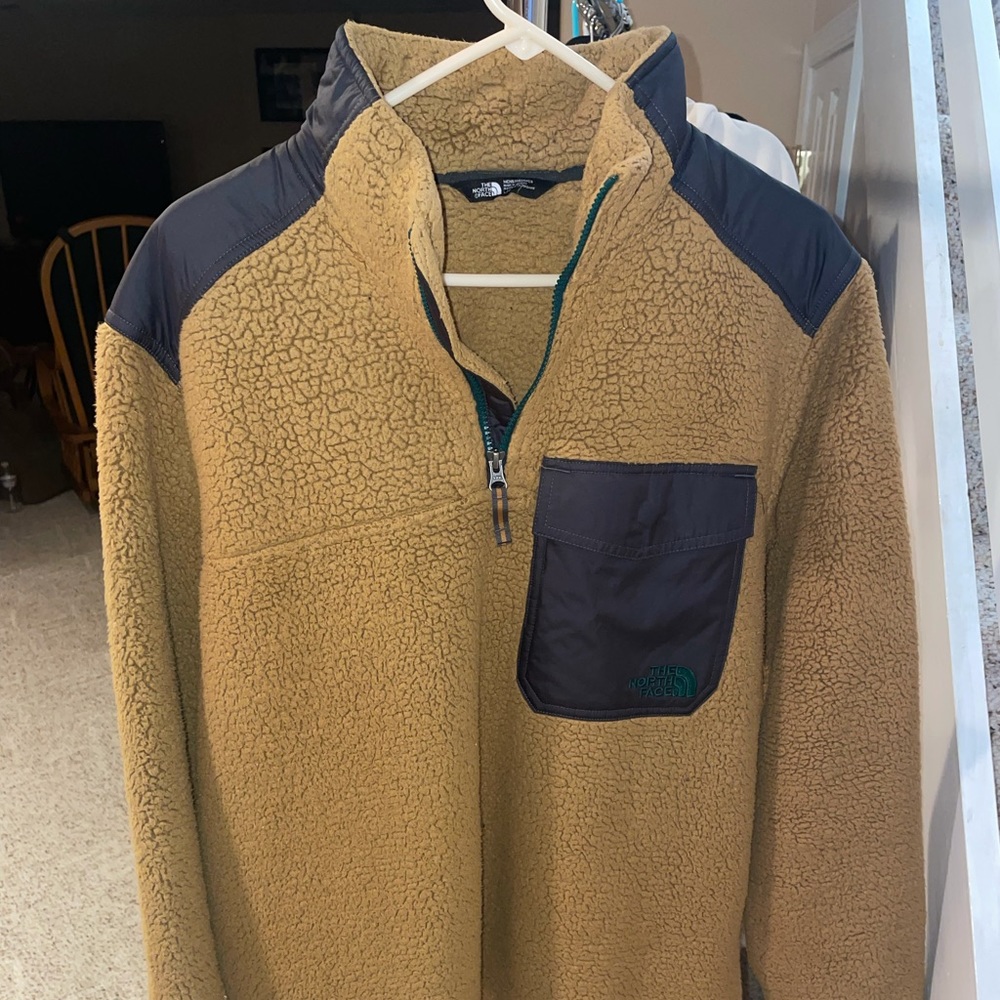 Northface QuarterZip Fuzzy Jacket